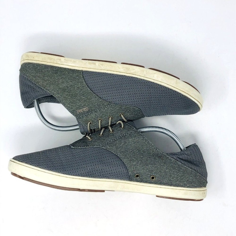 Olukai Shoes Mens 11 Gray Nohea Moku Sneakers Laceless Slip On Casual Comfort - Picture 5 of 9